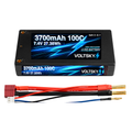 Voltsky 2S 7.4V 3700mAh 27.4Wh 100C Compact High-Discharge RC Car & Buggy LiPo Battery – Deans T-Plug