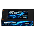 Voltsky 2S 7.4V 4600mAh 34.0Wh 100C High-Discharge Shorty Pack RC Car LiPo Battery – 4mm/5mm Bullet