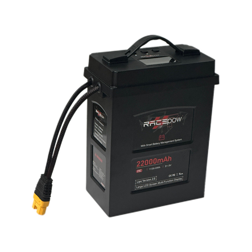 Voltsky 14S 51.8V 22000mAh 1139.6Wh 25C LiPo Agricultural Drone Sprayer Battery – XT90-S (Anti-Spark)