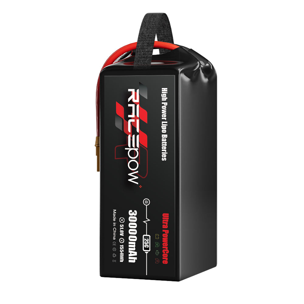 Voltsky 14S 51.8V 30000mAh 1554.0Wh 25C LiPo Agricultural Drone Sprayer Battery – AS150U / XT90-S