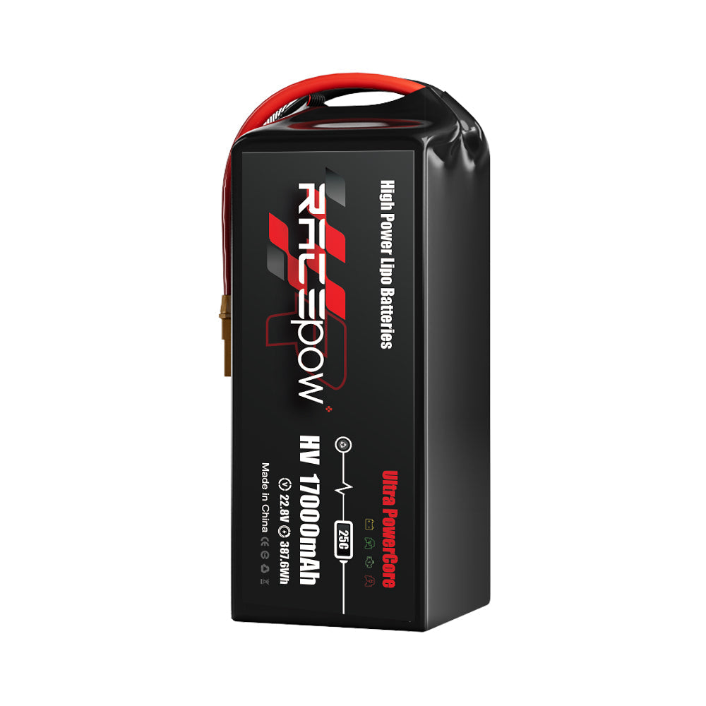 Voltsky 6S 22.8V 17000mAh 387.6Wh 25C LiHV Agricultural Drone Sprayer Battery – XT90-S (Anti-Spark)