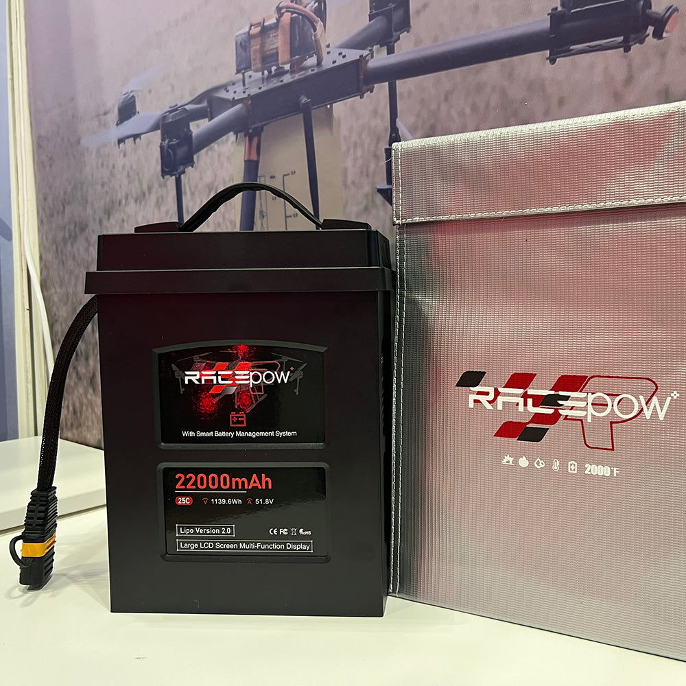 Voltsky 14S 51.8V 22000mAh 1139.6Wh 25C LiPo Agricultural Drone Sprayer Battery – XT90-S (Anti-Spark)