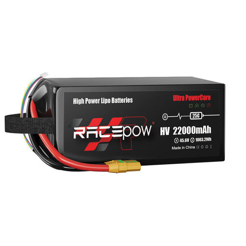 Voltsky 12S 45.6V 22000mAh 1003.2Wh 25C LiHV Agricultural Drone Sprayer Battery – XT90-S (Anti-Spark)