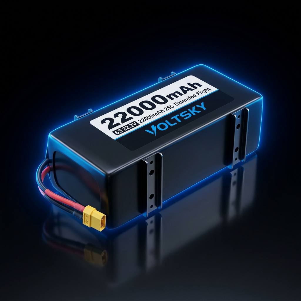 6S 22.2V 22000mAh 25C Extended Flight Heavy-Lift Drone Battery — Voltsky Power