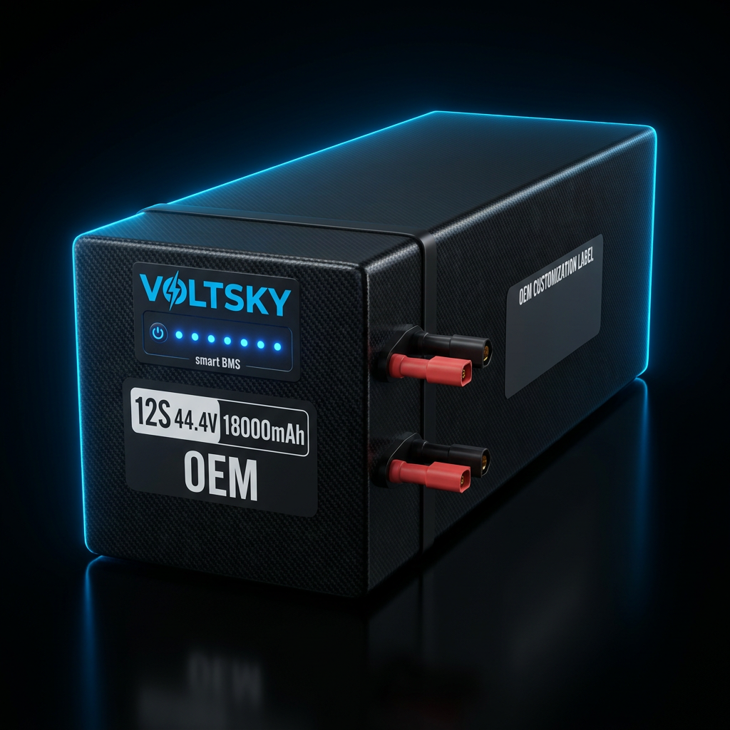 12S 44.4V 18000mAh OEM Heavy-Lift Drone Battery — Voltsky Power