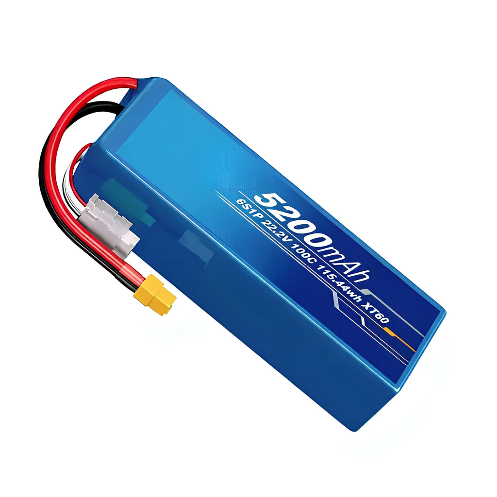 Voltsky 6S 22.2V 5200mAh semi-solid state FPV UAV battery — 100C ultra high discharge