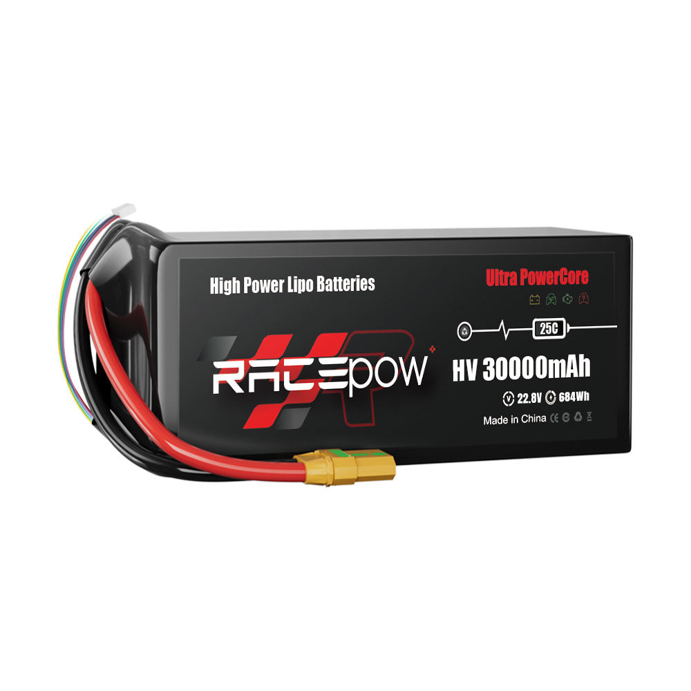 Voltsky 6S 22.8V 30000mAh 684.0Wh 25C LiHV Agricultural Drone Sprayer Battery – AS150U / XT90-S