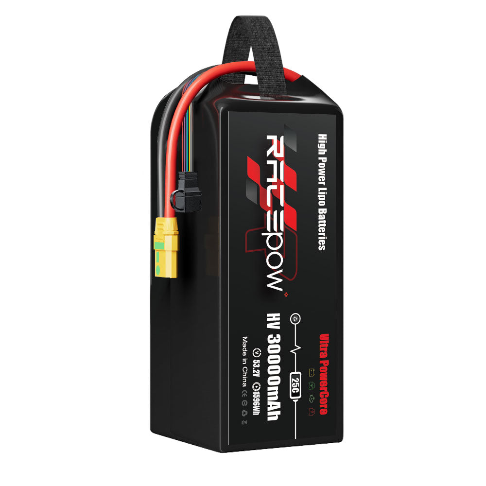 Voltsky 14S 53.2V 30000mAh 1596.0Wh 25C LiHV Agricultural Drone Sprayer Battery – AS150U / XT90-S
