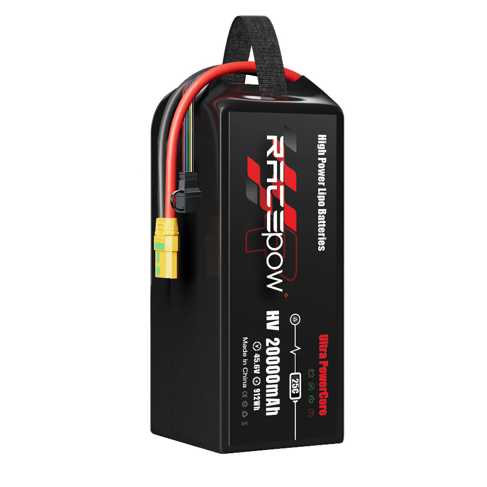 Voltsky 12S 45.6V 20000mAh 912.0Wh 25C LiHV Agricultural Drone Sprayer Battery – XT90-S (Anti-Spark)