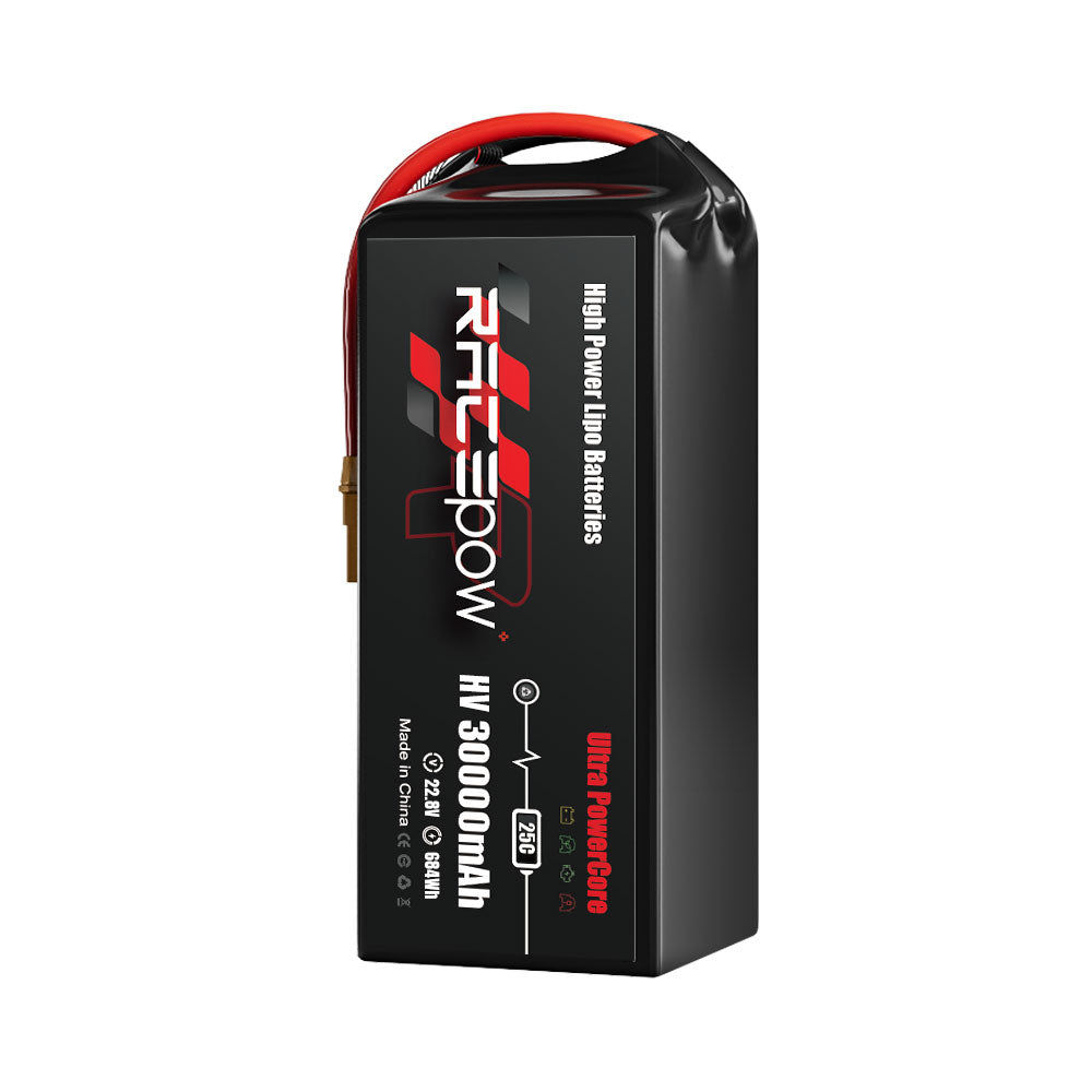 Voltsky 6S 22.8V 30000mAh 684.0Wh 25C LiHV Agricultural Drone Sprayer Battery – AS150U / XT90-S
